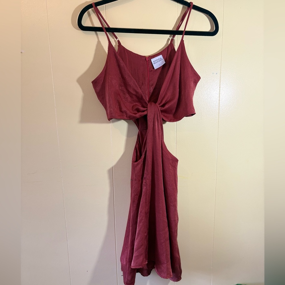 Donna Mizani Red Spaghetti Strap Romper